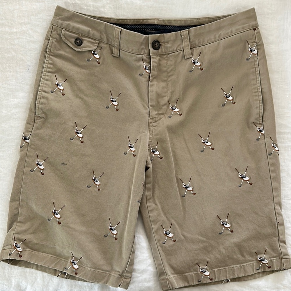 Bonobos Maide Golf Shorts Critter Print Size 30